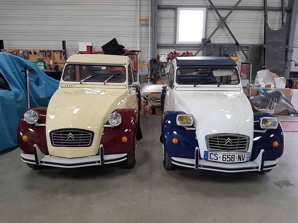 Restauration d'une 2 CV à Lège Cap-Ferret